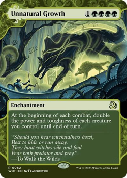 Unnatural Growth (Foil) - Wilds of Eldraine: Enchanting Tales (WOT) - Image 1
