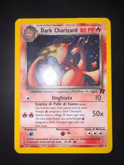 Carta Pokemon Dark Charizard 4/82 Set Team Rocket Holo - Image 1