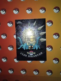 2000 Pokemon Chrome Topps #139 Omastar NM Condition - Image 4