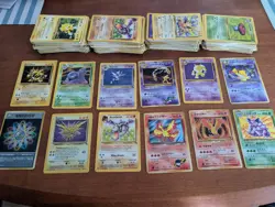 Assorted pokemon cards, some holo 1995 edition, most in near perfect condition - Image 1