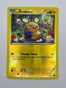 🇨🇦 LP Dedenne 57/162 XY - BREAKthrough Pokemon TCG Reverse Holo - Image 1