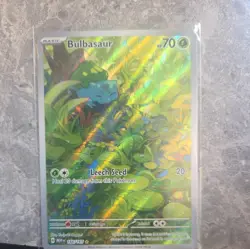 Pokemon TCG Bulbasaur 166/165 Scarlet & Violet 151 Illustration Rare NM English - Image 1
