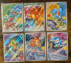 Pokemon First Partner Kanto & Sinnoh Starters Black Star Promo 30th Anniversary - Image 1