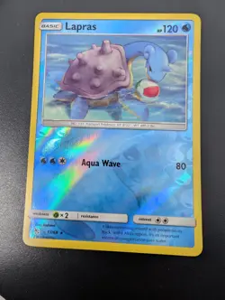 POKEMON LAPRAS 17/68 REVERSE HOLO RARE HIDDEN FATES NM NEAR MINT - Image 4