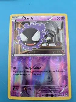 2015 POKEMON XY BREAKTHROUGH 58/162 GASTLY REVERSE HOLO COMMON - LP - Image 1
