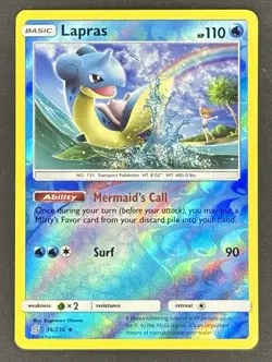 Lapras 36/236 Pokemon TCG Sm-Unified Minds Reverse Holo - Image 1