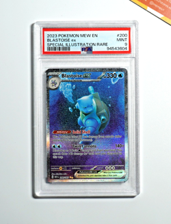 Pokemon PSA 9 Blastoise Ex #200 151 Special Illustration Rare 2023 English - Image 1
