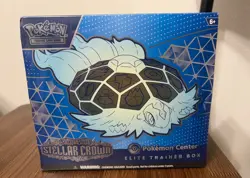 NEW Pokemon TCG: Stellar Crown Pokemon Center Exclusive Elite Trainer Box ETB - Image 1
