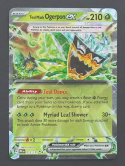 Teal Mask Ogerpon ex 012/131 - Prismatic Evolutions Pokemon TCG - NM - Image 1