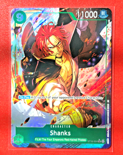SHANKS - One Piece ST16-004 - (Alt Art) Super Rare SR - Premium Booster Vol. 2 - Image 1
