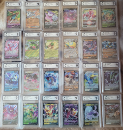 24 ENGLISH POKEMON CARD BUNDLE - DOUBLE RARE/ULTRA ETC - RKT GRADED - Image 1