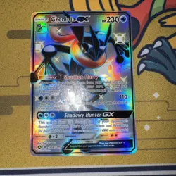 Pokemon TCG Greninja GX Full Art Shiny Holo Rare Card SV56/SV94 NM/M Condition - Image 1