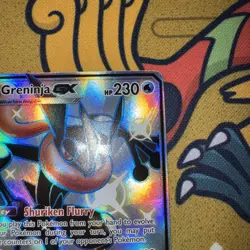 Pokemon TCG Greninja GX Full Art Shiny Holo Rare Card SV56/SV94 NM/M Condition - Image 4
