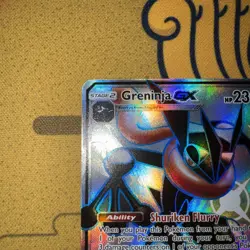 Pokemon TCG Greninja GX Full Art Shiny Holo Rare Card SV56/SV94 NM/M Condition - Image 5