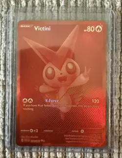 Pokemon Red Victini English White Flare Card #172/086 Pack fresh! - Image 1