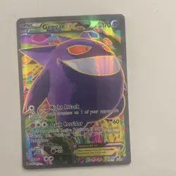 Gengar EX Full Art Ultra Rare Holo 170 HP Pokemon Card XY Phantom Forces 114/119 - Image 1