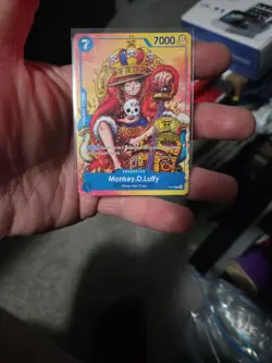 One piece Monkey D Luffy Convention Exclusive Foil promo Card P-043 English - Image 1