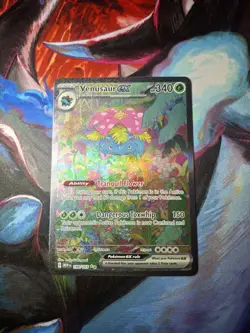 Pokemon 151 Venusaur EX Holo Ultra Rare TCG Card Scarlet & Violet 198/165 - Image 1