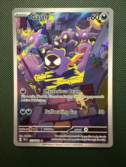 Gastly 177/162 Illustration Rare Sv05: Temporal Forces Holo Card in NM - Image 1