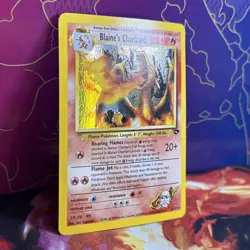 Pokemon TCG Blaine's Charizard Gym Challenge Holo Card 2/132 Unlimited Rare - Image 3