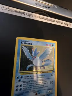 Pokemon Articuno Fossil Holo Rare Unlimited Card 2/62 English LP- - Image 2