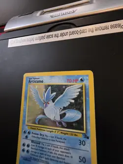 Pokemon Articuno Fossil Holo Rare Unlimited Card 2/62 English LP- - Image 3