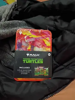 2026 Magic the Gathering Teenage Mutant Ninja Turtles Orange Tin Sealed - Image 3
