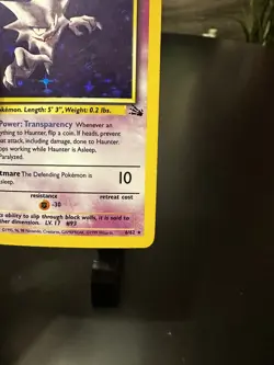 Haunter - 6/62 Fossil Unlimited Holo Rare Pokemon -NM - Image 2