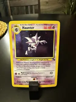 Haunter - 6/62 Fossil Unlimited Holo Rare Pokemon -NM - Image 4