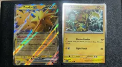 Zapdos EX SVP 049 Electabuzz 125/165 Pokemon Holo 151 S&V Black Star Promo Cosmo - Image 1