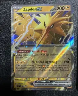 Zapdos EX SVP 049 Electabuzz 125/165 Pokemon Holo 151 S&V Black Star Promo Cosmo - Image 2