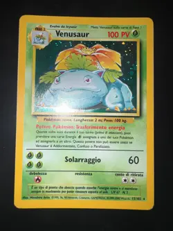 Carta Pokemon Venusaur 15/102 Set Base Holo ITA - Image 1