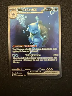 Pokemon TCG Blastoise ex 200/165 SV: Scarlet & Violet 151 SIR NM - Image 1