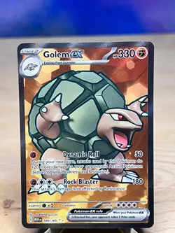 151 Golem ex 189/165 Ultra Rare Pokemon NM/M - Image 1