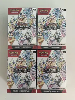 Pokemon TCG Prismatic Evolutions Booster Bundle - New Factory Sealed X4 - Image 1