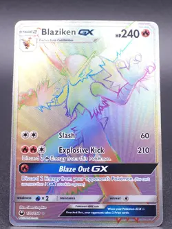 Pokemon TCG - Blaziken GX #170/168 - Secret Rainbow Rare - NM - Image 1