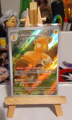 Pokemon TCG Pawmot 209/198 : Scarlet & Violet Base Set Holo *A.O.C *Off Centered - Image 1