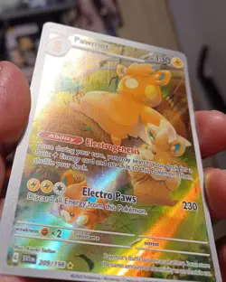 Pokemon TCG Pawmot 209/198 : Scarlet & Violet Base Set Holo *A.O.C *Off Centered - Image 3