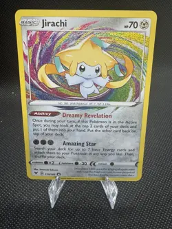 Jirachi 119/185 Amazing Rare Holo SWSH04: Vivid Voltage NM/M Pokemon TCG - Image 1