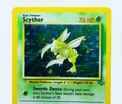 SCYTHER 10/64 Holo Rare Jungle Set Unlimited 1999 - Pokemon Card WOTC - Image 2