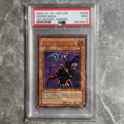 ARMED NINJA LOB-E086 1st Edition Rare PSA 9 MINT YuGiOh Europe - Image 1