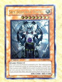 yugioh Sky Scourge Enrise FOTB-EN021 1st Edition Ultimate Rare near mint - Image 1