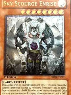 yugioh Sky Scourge Enrise FOTB-EN021 1st Edition Ultimate Rare near mint - Image 2