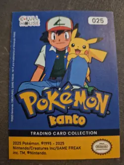 Pokemon Peru Exclusive Kanto Full House Database Gold Holo Card Pikachu - Image 2