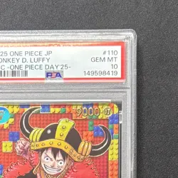 PSA 10 Luffy P-110 Premium Card Collection ONE PIECE DAY 25 JAPAN 2025 GEM MINT - Image 3