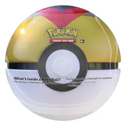 Pokemon Trading Card Game Poke Ball Tin D21 Gold White Black Collector - Image 1