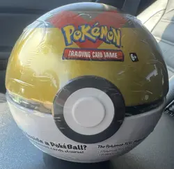 Pokemon Trading Card Game Poke Ball Tin D21 Gold White Black Collector - Image 3