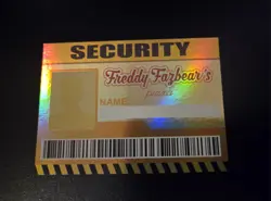 FNAF - FIVE NIGHTS AT FREDDY'S 2016 "SHINY HOLOGRAM" TRADING CARD / CCG #120/120 - Image 1