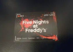 FNAF - FIVE NIGHTS AT FREDDY'S 2016 "SHINY HOLOGRAM" TRADING CARD / CCG #120/120 - Image 2