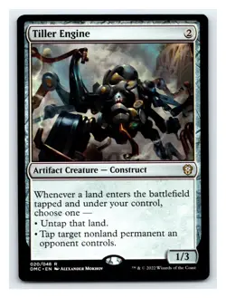 1x Tiller Engine, Magic MTG, LP Light Play - Image 1